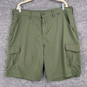 Hurley Nike Dri Fit Cargo Shorts Mens 38 Hybrid Performance Stretch Chino Casual